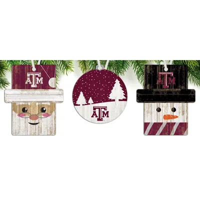 Texas A&M Aggies 3-Pack Ornament Set