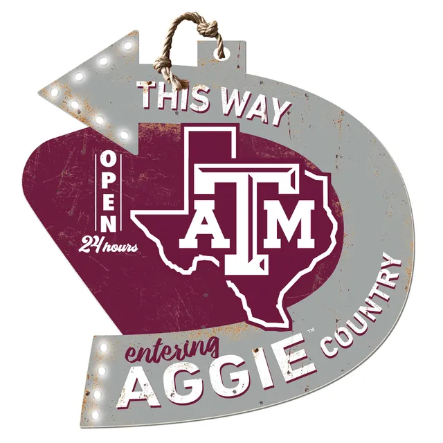 Texas A&M Aggies 20'' x 20'' Retro Logo Circle Sign