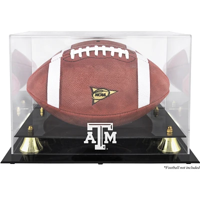 Texas A&M Aggies Golden Classic Football Team Logo Display Case with Mirror Back