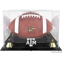 Texas A&M Aggies Golden Classic Football Team Logo Display Case with Mirror Back