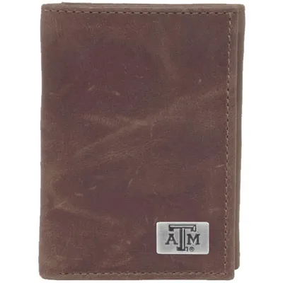 Texas A&M Aggies Leather Trifold Wallet with Concho