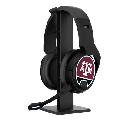 Texas A&M Aggies Logo Wireless Bluetooth Gaming Headphones & Stand