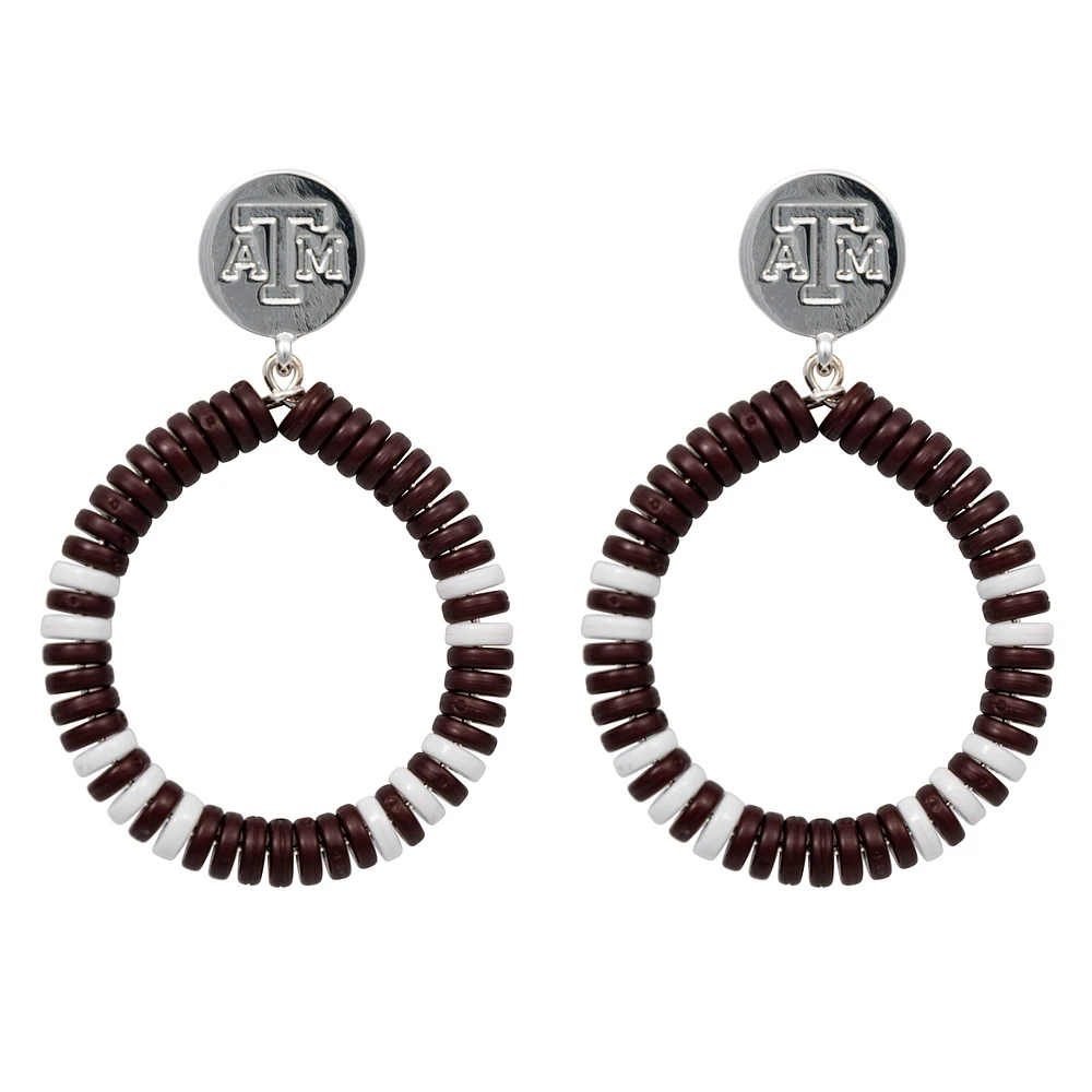 Texas A&M Aggies Raya Boucles d'oreilles