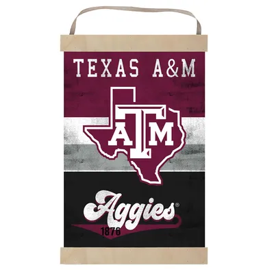 Texas A&M Aggies Retro Logo Banner Sign