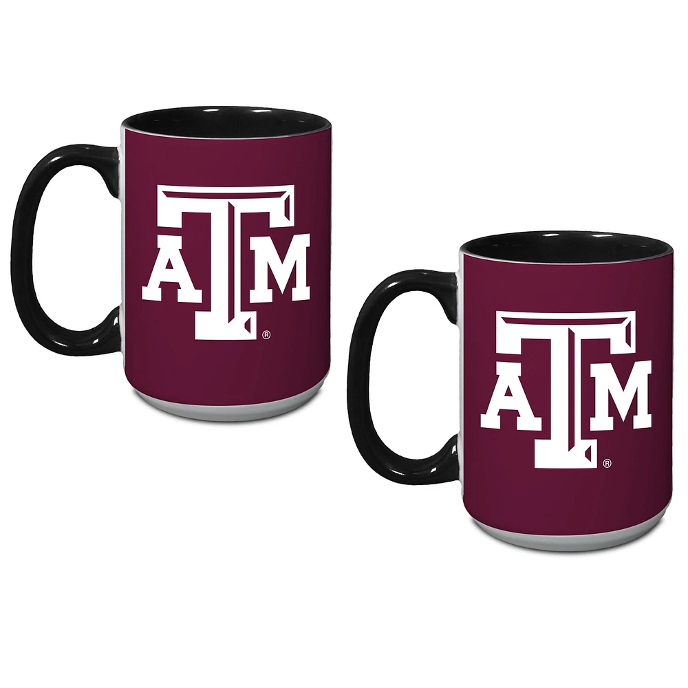 Ensemble de deux tasses pour anciens élèves Texas A&M Aggies