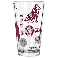 The Memory Company Texas A&M Aggies 2-Pack 16oz. Pint Glass Loco Design Set