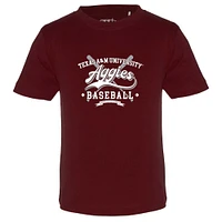 T-shirt de baseball pour tout-petit Garb Maroon Texas A&M Aggies Toni