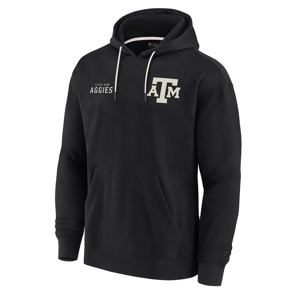 Unisex Fanatics Black Texas A&M Aggies Elements Super Soft Fleece Pullover Hoodie