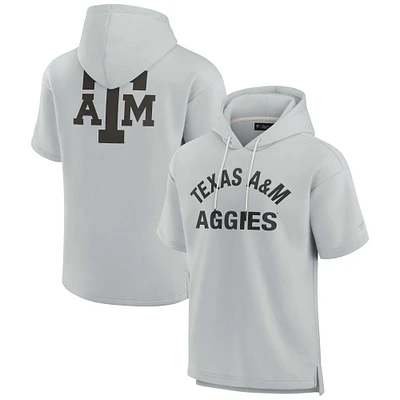 Sweat à capuche unisexe Fanatics gris Texas A&M Aggies Elements en polaire super douce manches courtes