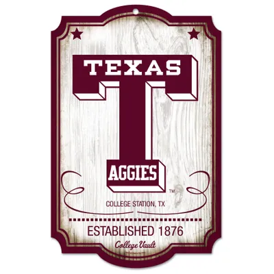 Texas A&M Aggies WinCraft 11'' x 17'' Team Wood Sign