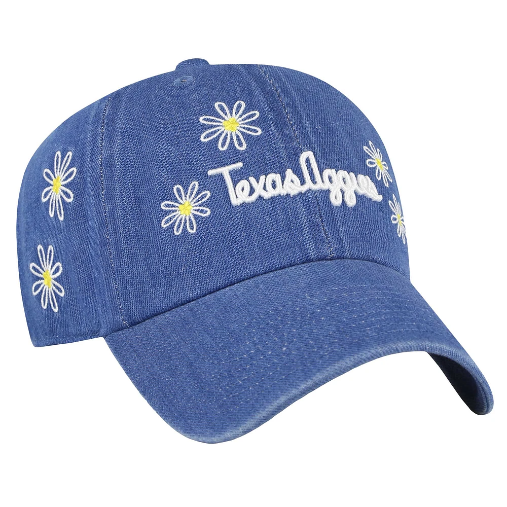 Casquette ajustable '47 Denim Texas A&M Aggies Tamu Slammin Clean Up pour femme