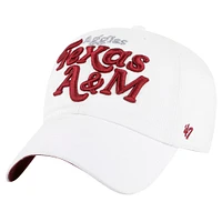 Casquette ajustable Texas A&M Aggies Pensacola Clean Up 47 blanche pour femme