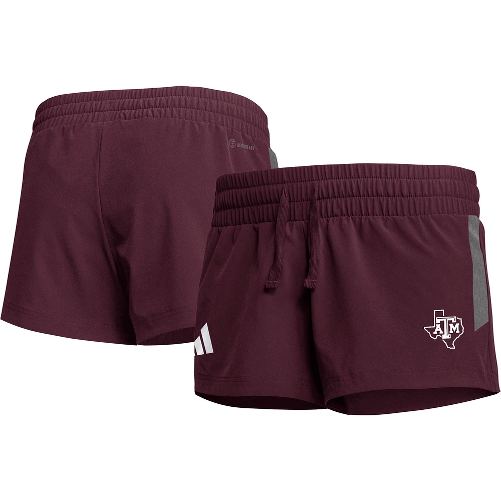 Short adidas Texas A&M Aggies 2023 Sideline Performance pour femme