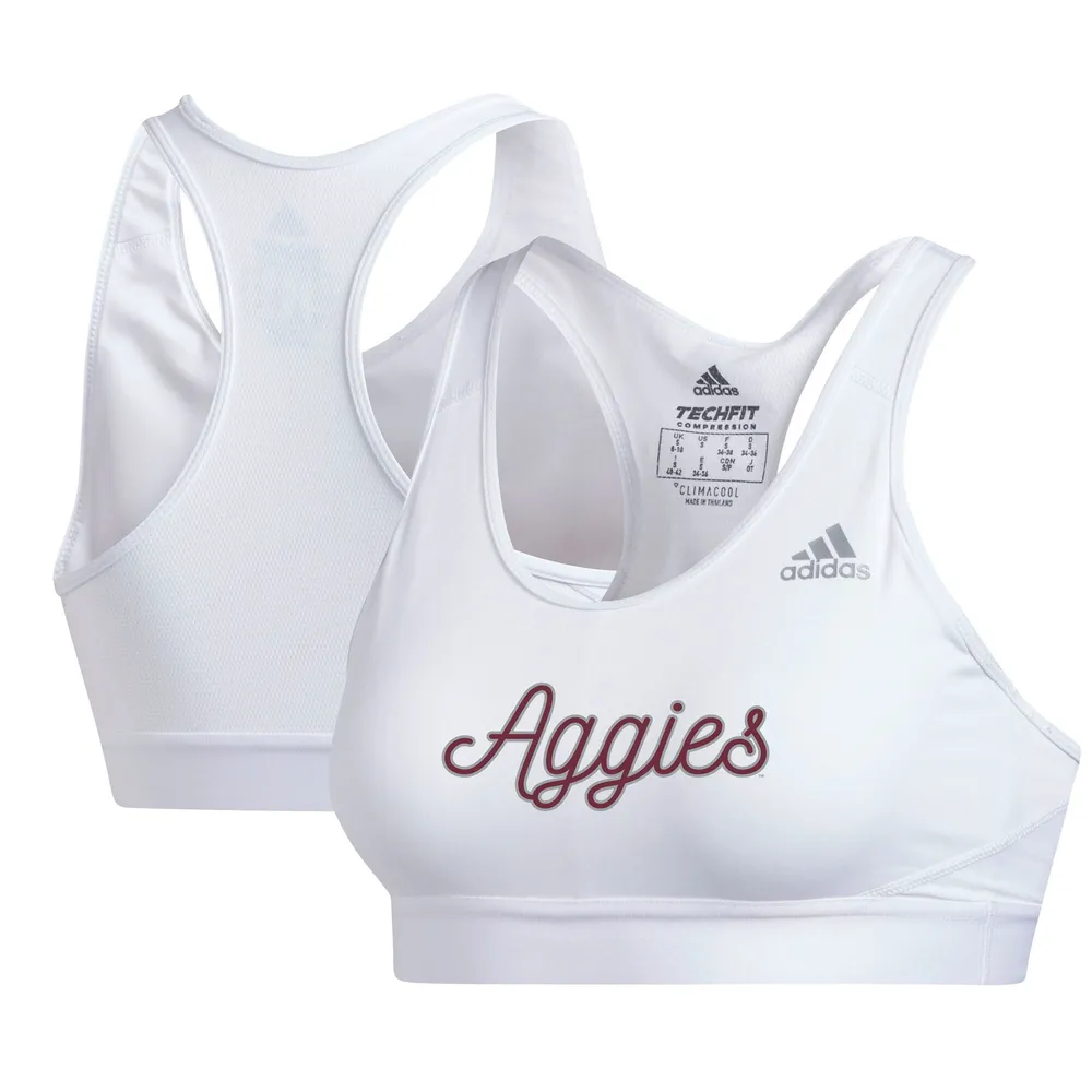 Lids Texas A&M Aggies adidas Women's Alphaskin Sports Bra - White