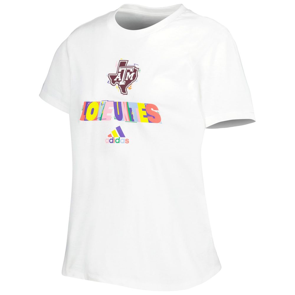 Women's adidas White Texas A&M Aggies Fresh Pride T-Shirt