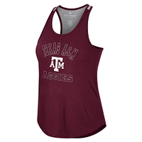 Women's Colosseum Maroon Texas A&M Aggies 10 Days Racerback Scoop Neck Tank Top