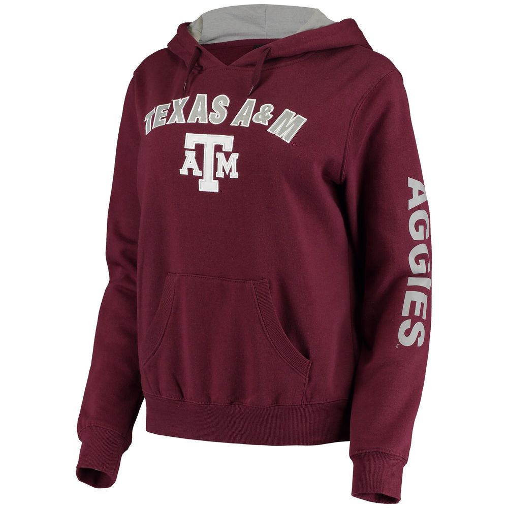 Women's Colosseum Maroon Texas A&M Aggies Loud and Proud Pullover Hoodie