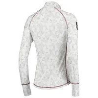 Colosseum White Texas A&M Aggies OHT Military Appreciation Officer Arctic Camo Fitted Lightweight 1/4-Zip Jacket