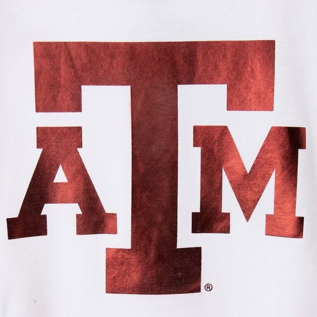 T-shirt à manches longues Colosseum Texas A&M Aggies Trey Dolman pour femme, blanc
