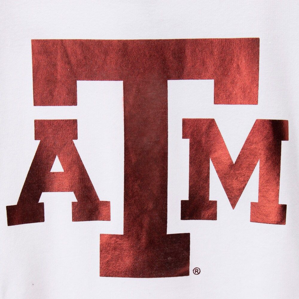 Women's Colosseum White Texas A&M Aggies Trey Dolman Long Sleeve T-Shirt