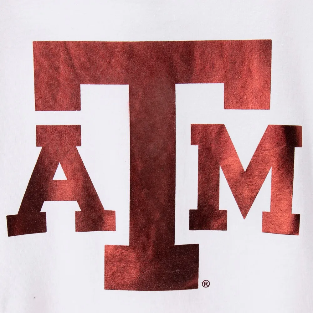 Women's Colosseum White Texas A&M Aggies Trey Dolman Long Sleeve T-Shirt
