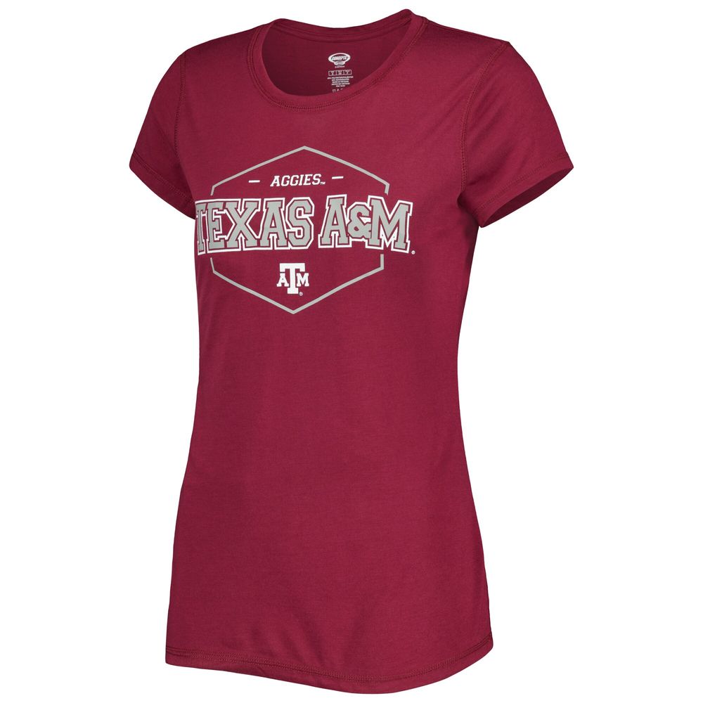 Women's Concepts Sport Maroon/Black Texas A&M Aggies Badge T-Shirt & Flannel Pants Sleep Set