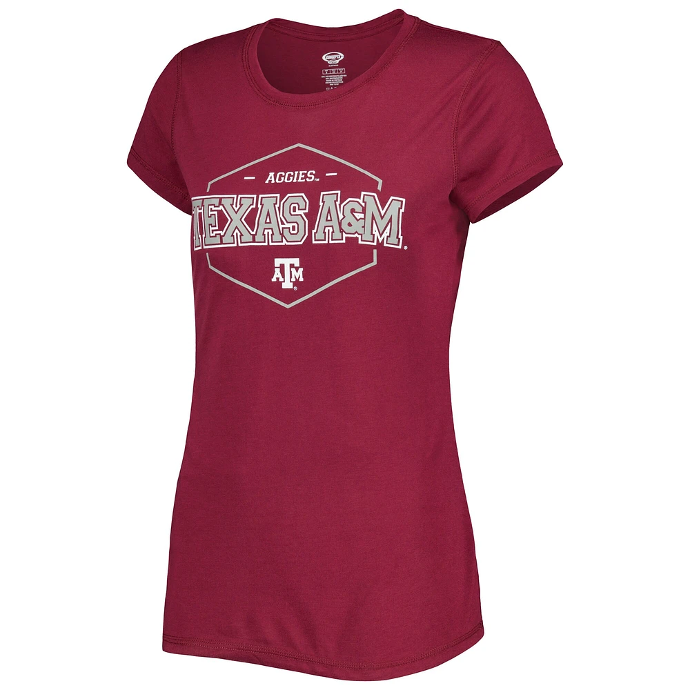 Concepts Sport T-shirt et pantalon en flanelle Texas A&M Aggies Badge marron/noir pour femme