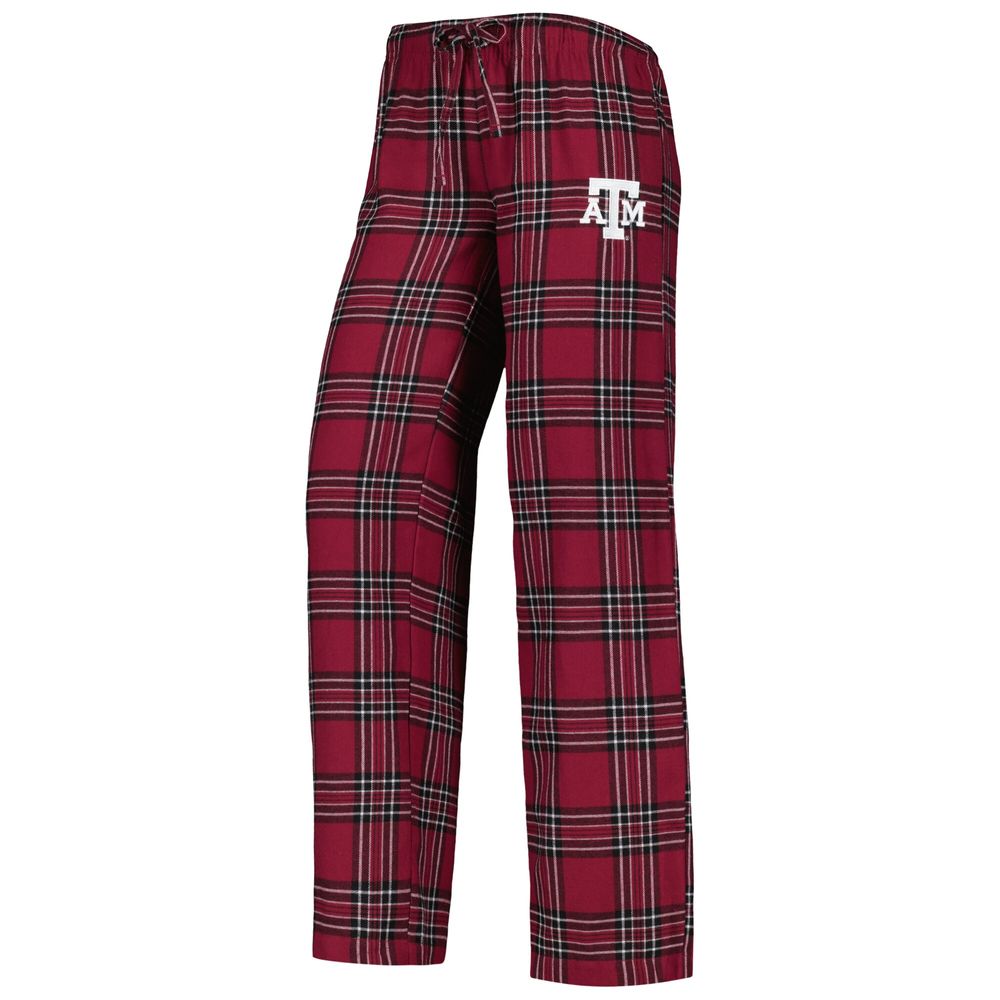 Women's Concepts Sport Maroon/Black Texas A&M Aggies Badge T-Shirt & Flannel Pants Sleep Set