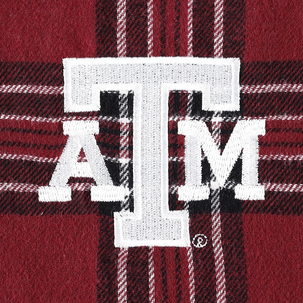 Concepts Sport T-shirt et pantalon en flanelle Texas A&M Aggies Badge marron/noir pour femme