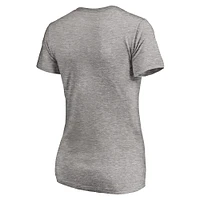 Women's Fanatics Gray Texas A&M Aggies Primary Logo V-Neck T-Shirt