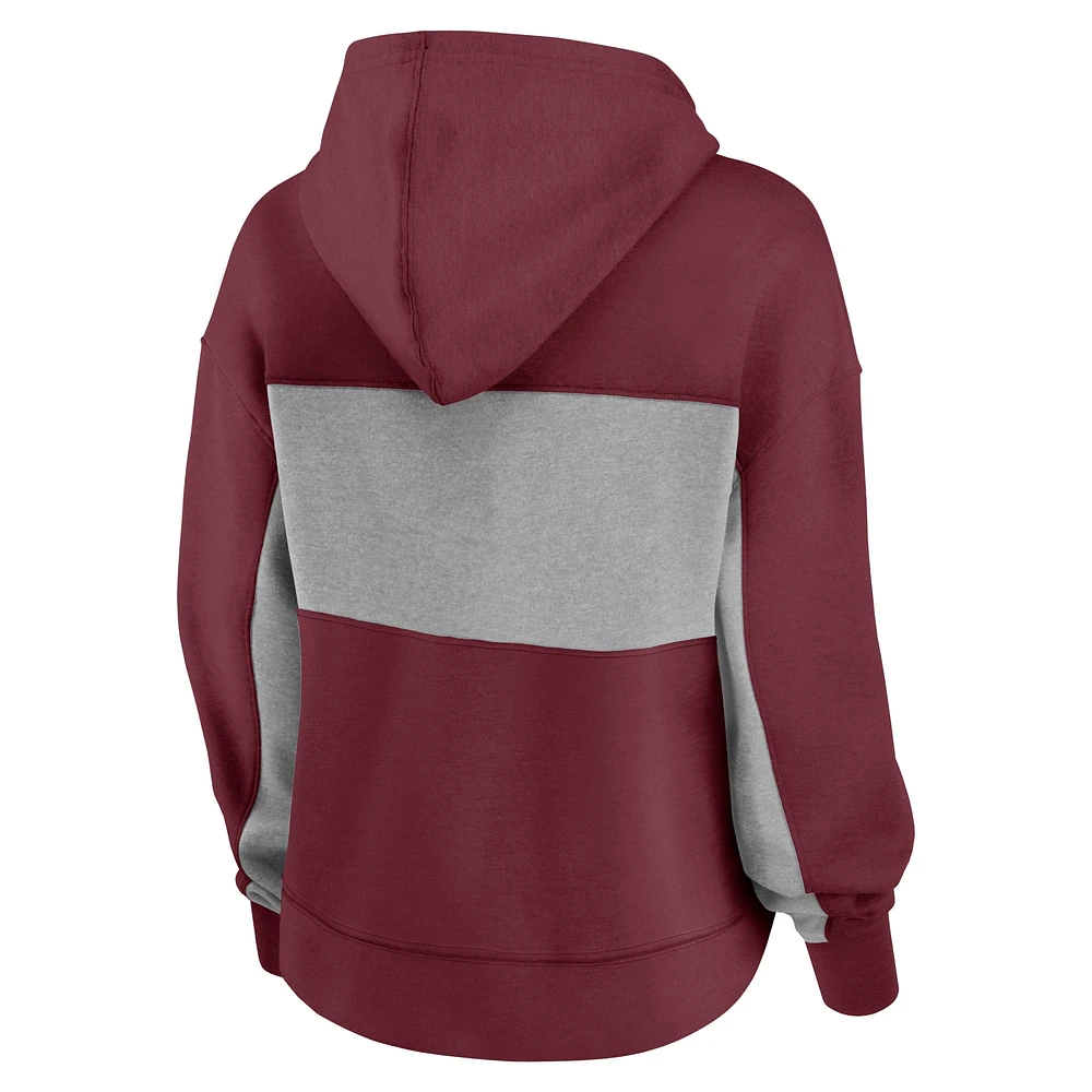 Sweat à capuche Fanatics Maroon Texas A&M Aggies Filled Stat Sheet pour femmes