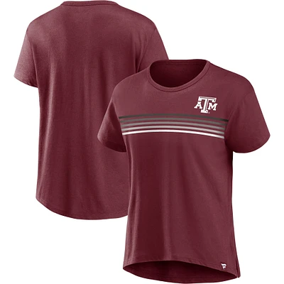 T-shirt coupe-cravate Fanatics Maroon Texas A&M Aggies pour femmes