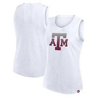 Débardeur blanc fanatique pour femme Texas A&M Aggies Activate Slub