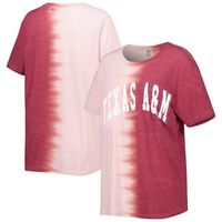 Women's Gameday Couture Maroon Texas A&M Aggies Find Your Groove Split-Dye T-Shirt