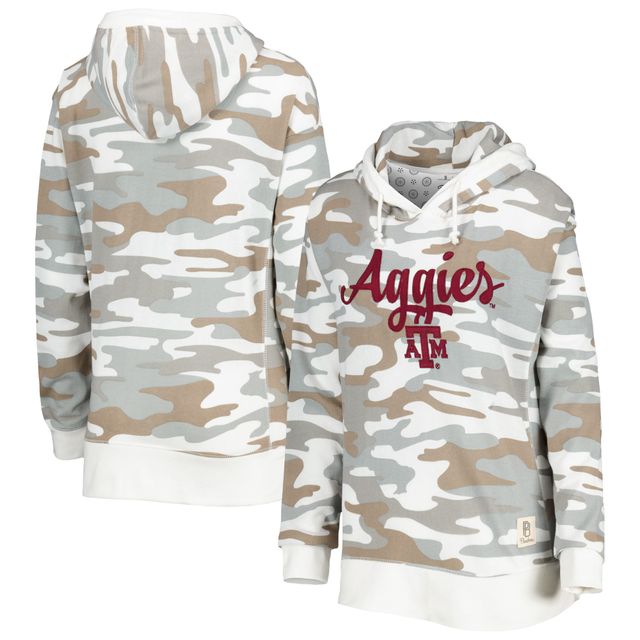 Sweat à capuche Pressbox Camo Texas A&M Aggies San Pablo pour femme