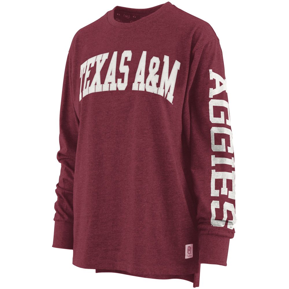 Women's Pressbox Maroon Texas A&M Aggies Plus Two-Hit Canyon Long Sleeve T-Shirt