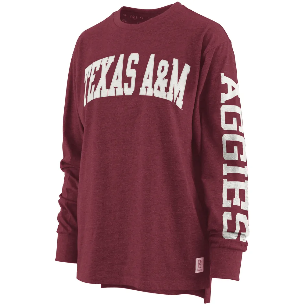 T-shirt à manches longues Pressbox Texas A&M Aggies Two-Hit Canyon pour femme