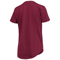 Women's Pressbox Maroon Texas A&M Aggies Wild Lips Core T-Shirt