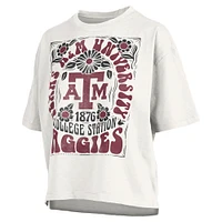 Women's Pressbox White Texas A&M Aggies Harmony Oversized T-Shirt
