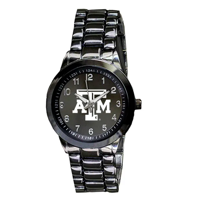 Lids Texas A&M Aggies 12th Man Centennial Medallion Black Leather  Wristwatch - Gold | Hamilton Place