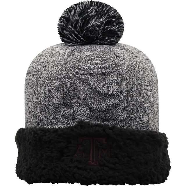 Top of the World Texas A&M Aggies Snug Snug Cuffed Knit Bonnet pour femmes avec pompon