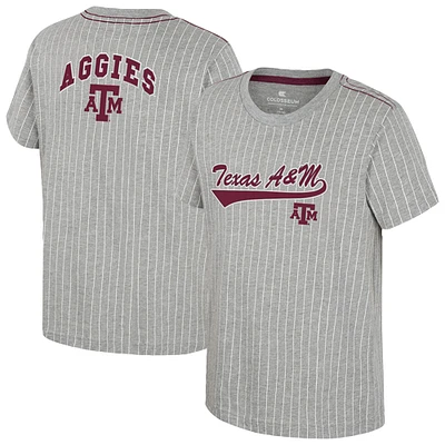 Youth Colosseum  Heather Gray Texas A&M Aggies Airball Baseball T-Shirt