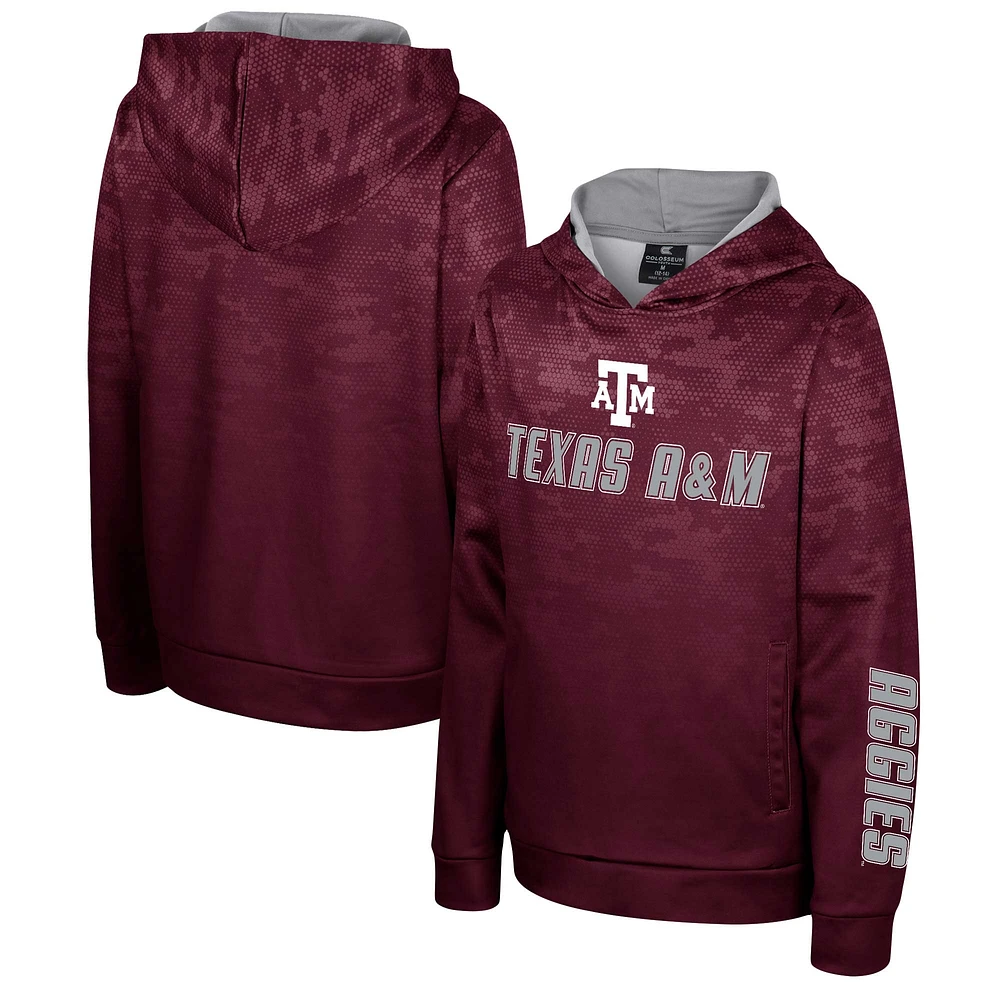 Sweat à capuche haute tension Colosseum Maroon Texas A&M Aggies pour jeunes