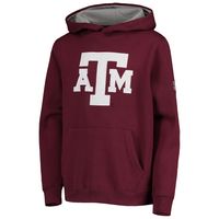 Youth Maroon Texas A&M Aggies Big Logo Pullover Hoodie