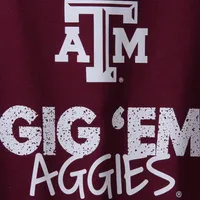 T-shirt bordeaux à col rond Texas A&M Aggies pour jeune