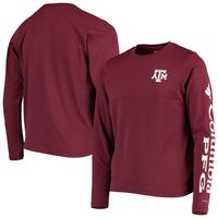 Youth Maroon Texas A&M Aggies PFG Terminal Tackle Long Sleeve Omni-Shade T-Shirt