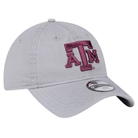 Youth New Era  Gray Texas A&M Aggies Logo 9TWENTY Adjustable Hat