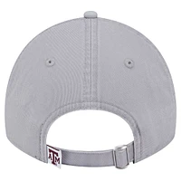 Youth New Era  Gray Texas A&M Aggies Logo 9TWENTY Adjustable Hat