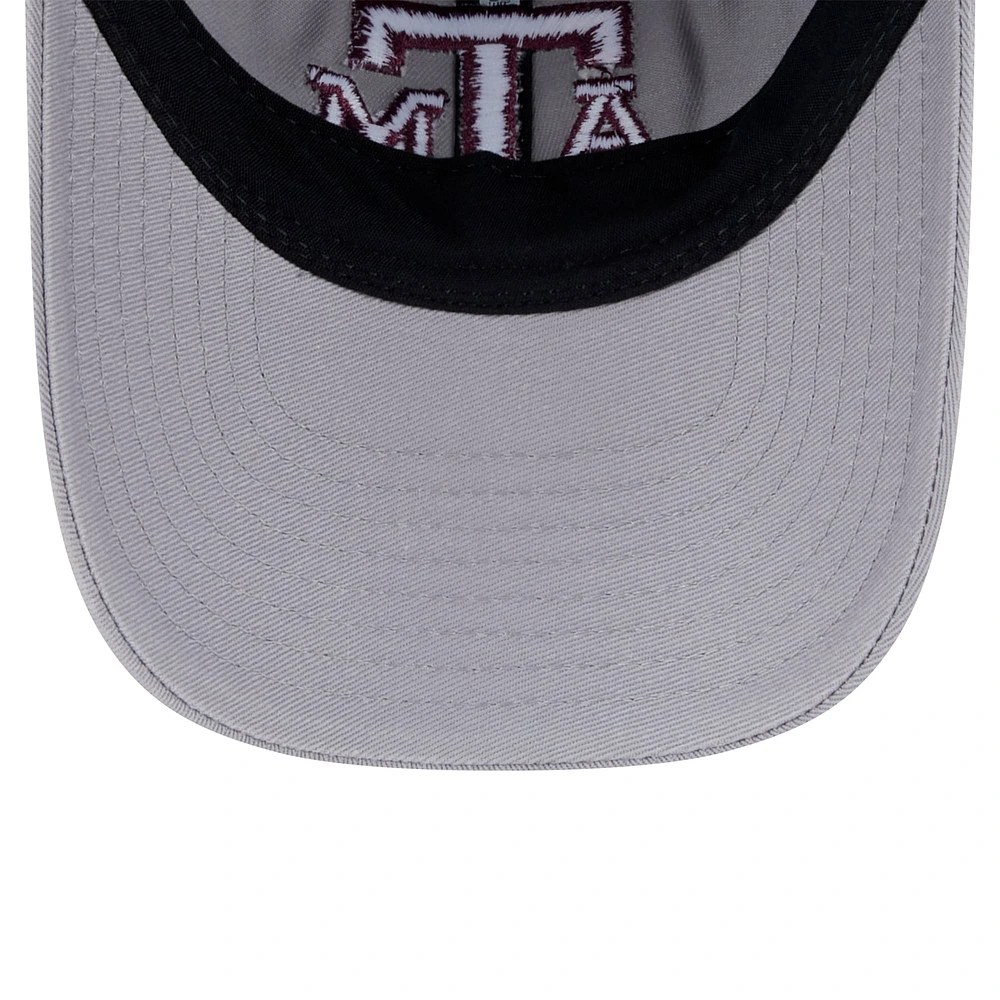 Youth New Era  Gray Texas A&M Aggies Logo 9TWENTY Adjustable Hat