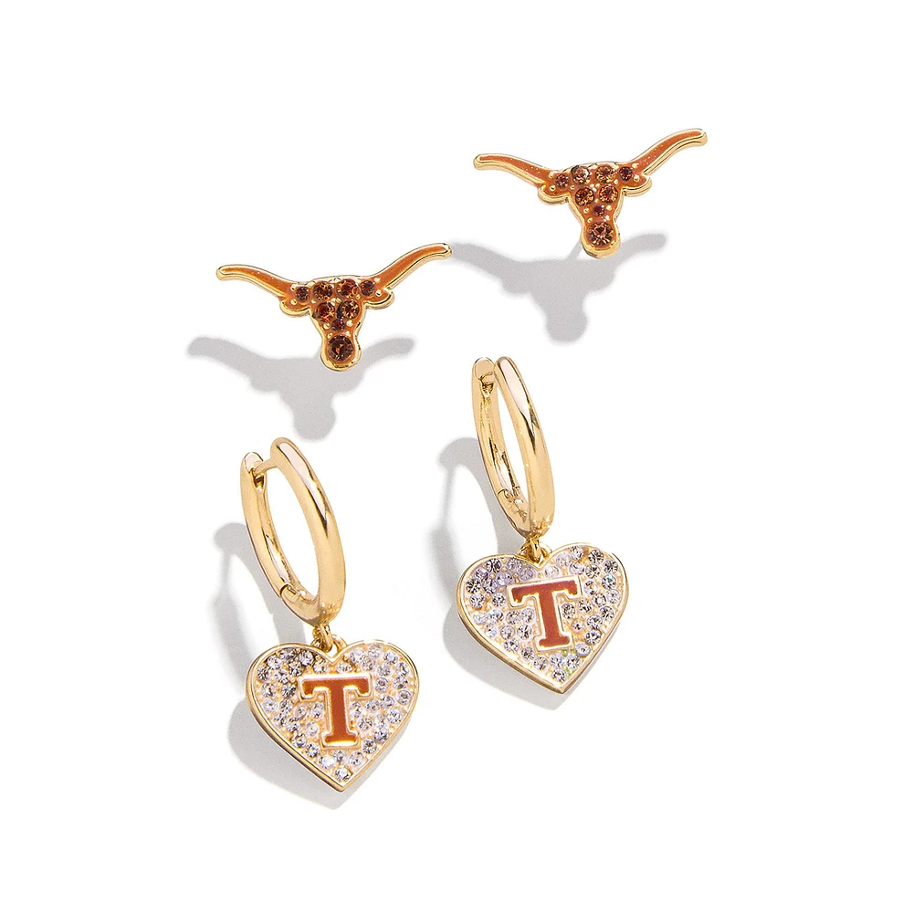 Lot de deux boucles d'oreilles BaubleBar Texas Longhorns